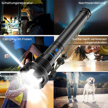 Laden Sie das Bild in den Galerie-Viewer, Wiederaufladbare taktische LED-Laser-Taschenlampe