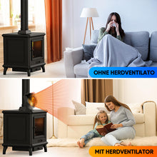 Laden Sie das Bild in den Galerie-Viewer, 4-Flügel-Kaminventilator für Holzofen