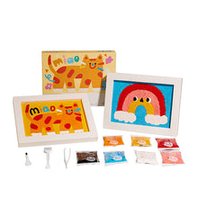 Laden Sie das Bild in den Galerie-Viewer, Kinder Zellstoffstempel-Texturmalerei