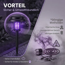Laden Sie das Bild in den Galerie-Viewer, Solarbetriebene dekorative Mückenfalle