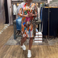 Laden Sie das Bild in den Galerie-Viewer, Buntes lässiges Alltagskleid für Frauen