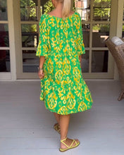 Laden Sie das Bild in den Galerie-Viewer, Bedrucktes Kleid mit losen Ärmeln