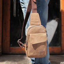 Laden Sie das Bild in den Galerie-Viewer, Schulter-/Brusttasche aus Segeltuch