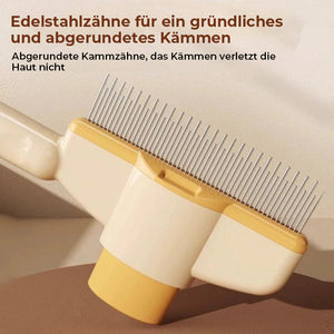 Selbstreinigende Haustier-Pflegebürste