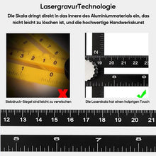 Laden Sie das Bild in den Galerie-Viewer, Multi-Winkel-Messlineal