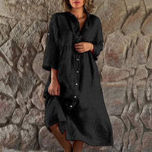 Laden Sie das Bild in den Galerie-Viewer, Einfacher, stimmungsvoller, lockerer Kleid