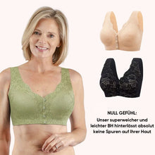 Laden Sie das Bild in den Galerie-Viewer, Bequemer Spitzen-BH mit Knöpfen vorne
