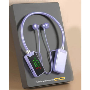 Bluetooth-Headset mit Nackenbügel und Digitalanzeige
