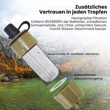 Laden Sie das Bild in den Galerie-Viewer, Tragbarer Wasserfilter für Camping