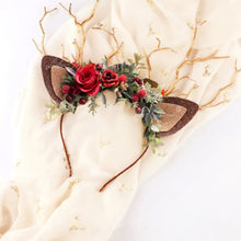 Laden Sie das Bild in den Galerie-Viewer, Weihnachts-Hirsch-Stirnband