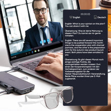 Laden Sie das Bild in den Galerie-Viewer, Intelligente Brille und Kopfhörer für simultane Übersetzung