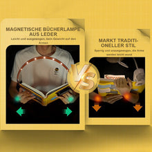 Laden Sie das Bild in den Galerie-Viewer, Magnetbuchlampe aus Leder