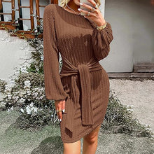 Laden Sie das Bild in den Galerie-Viewer, Elegantes Etuikleid mit Taillenschnürung