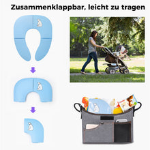 Laden Sie das Bild in den Galerie-Viewer, Klappbare Kinder-Toilettenringe