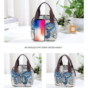 Bestickte Tasche aus Muschelsegeltuch