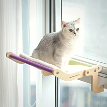 Laden Sie das Bild in den Galerie-Viewer, Katze hängt Bett am Fenster