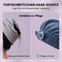 Laden Sie das Bild in den Galerie-Viewer, Super saugfähiges Haarhandtuch-Turban-Set