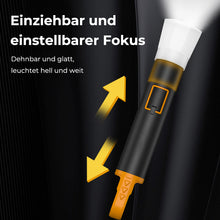 Laden Sie das Bild in den Galerie-Viewer, Aluminium-Taschenlampe mit starkem Licht