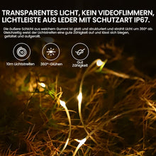 Laden Sie das Bild in den Galerie-Viewer, Wasserdichte tragbare verstaubare Lichterkette für den Außenbereich