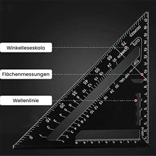 Laden Sie das Bild in den Galerie-Viewer, Dreieckslineal für Holzbearbeitungswerkzeuge aus Aluminiumlegierung