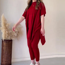 Laden Sie das Bild in den Galerie-Viewer, Zweiteiliges Stretch-Strickset für Damen (Oberteil + Hose)