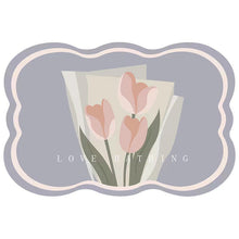 Laden Sie das Bild in den Galerie-Viewer, Saugfähige Bodenmatte mit Tulpenmuster