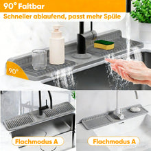Laden Sie das Bild in den Galerie-Viewer, Abgewinkelte Spritzschutz-Matte für den Wasserhahn