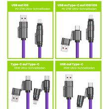Laden Sie das Bild in den Galerie-Viewer, 4-in-1 SuperSpeed Ladekabel - 240W Blitzladung &amp; Ultra-langlebig