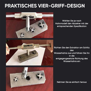 Multifunktionaler Hahnabzieher für defekte Wasserhähne