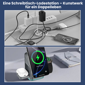 3-in-1 Drahtloses Schnellladegerät