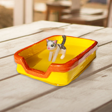 Laden Sie das Bild in den Galerie-Viewer, Katzenstreu-Aschenbecher (Neon-Registerkarte)