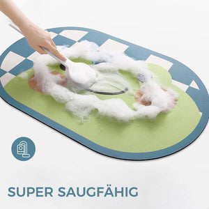 Ovale absorbierende Bodenmatte