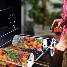 Laden Sie das Bild in den Galerie-Viewer, 304 Edelstahl Rolling Barbecue Käfig