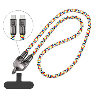 2-in-1 Schnellladekabel & Handy-Lanyard