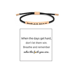 Geflochtenes, verstellbares Inspire-Armband