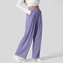 Laden Sie das Bild in den Galerie-Viewer, High-Waist Weite Damen-Hose