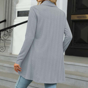 Langärmlige Strickjacke, Mantel