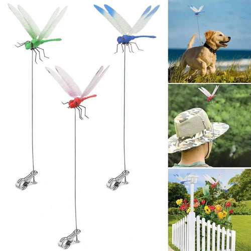 Realistische Libellen-Clips zur Insektenabwehr (3 Stück)