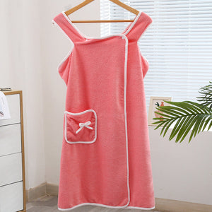 Korallenvlies Sling-Bademantel