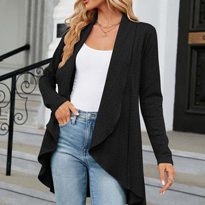 Langärmlige Strickjacke, Mantel