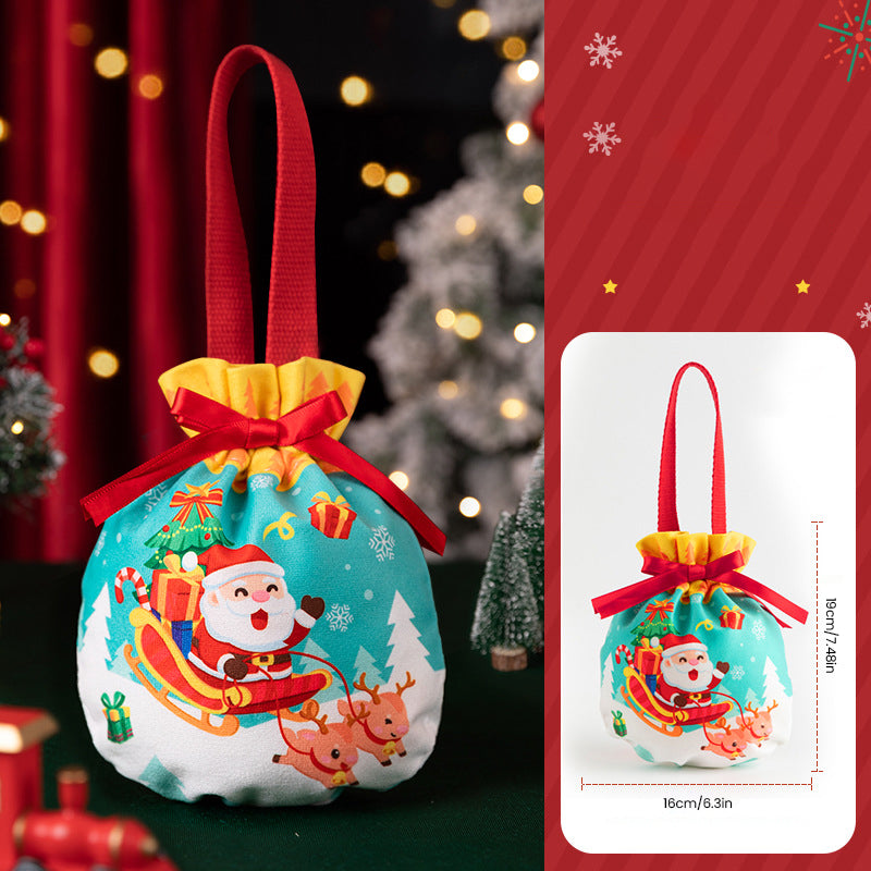 Weihnachtliche Apfel-Geschenktüte