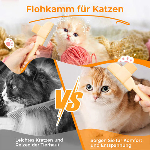 Selbstreinigende Haustier-Pflegebürste