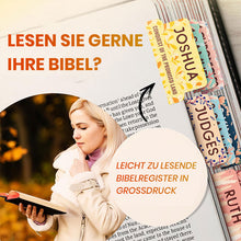 Laden Sie das Bild in den Galerie-Viewer, Florale Bibelregister 66 zum Abziehen und Aufkleben