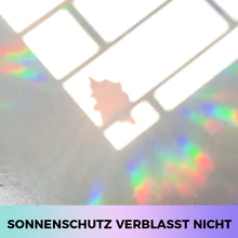 Laden Sie das Bild in den Galerie-Viewer, PVC Bunte Adsorptionsregenbogenglasfensteraufkleber, 6 Stk