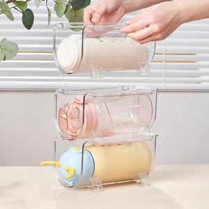 Mehrstufiger klarer Becher-Organisator