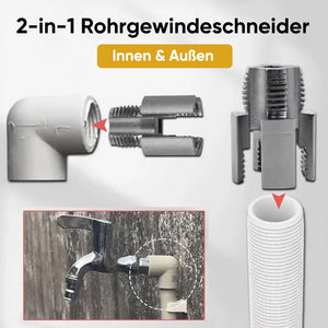 Integriertes Werkzeug für Innen- und Außengewinde