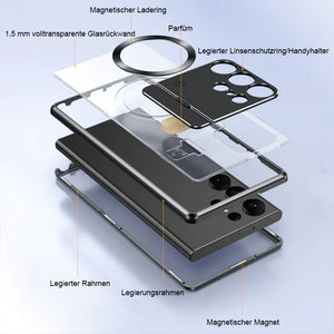Magnetische Handyhülle mit Spiegelschutzständer für Samsung