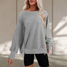 Laden Sie das Bild in den Galerie-Viewer, Oversize-Pullover mit Taschen für Damen
