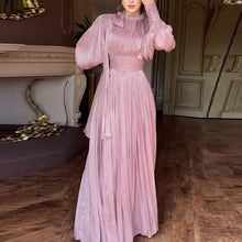 Laden Sie das Bild in den Galerie-Viewer, Laterne Langärmeliges Kleid ohne Taille