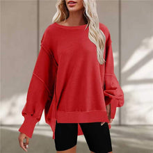 Laden Sie das Bild in den Galerie-Viewer, Oversize-Pullover mit Taschen für Damen